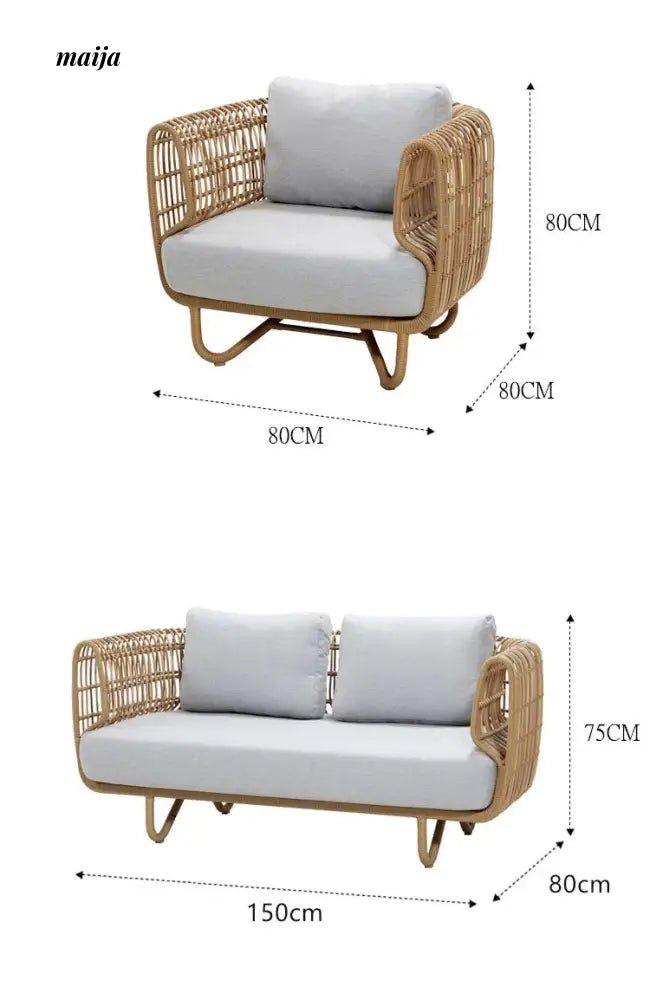 Woven Rattan Outdoor Sofa from maija