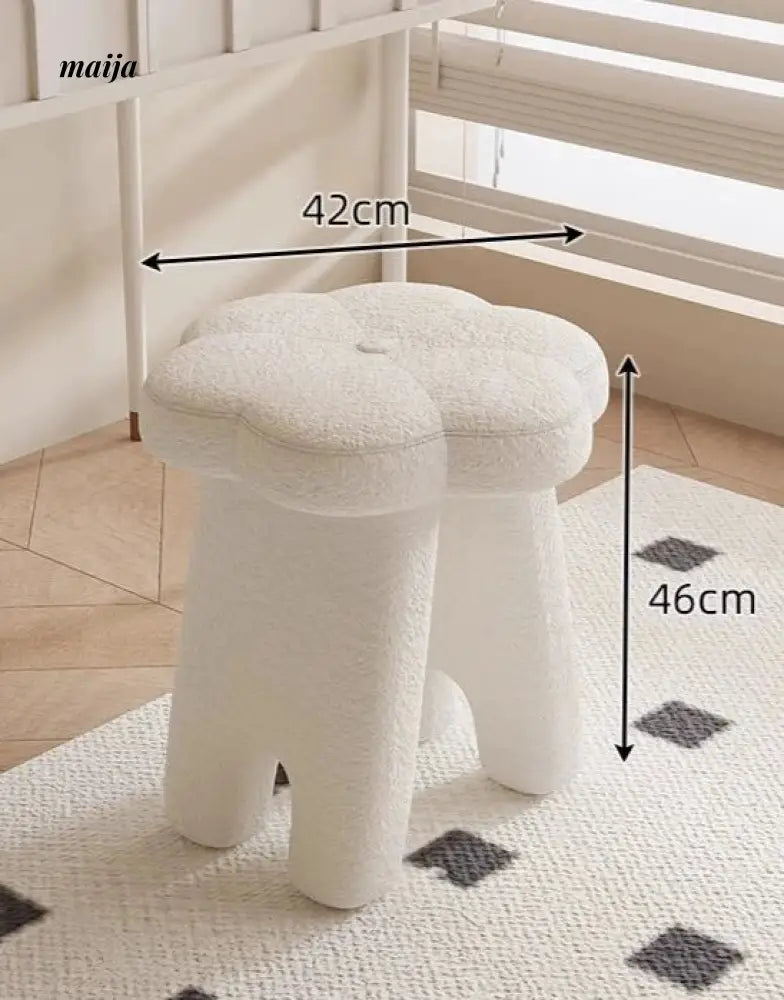White Flower Dressing Stool from Kaiyashi