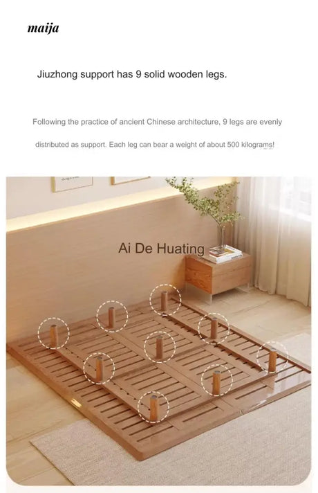 Curtis Solid Wood Platform Bed from AI