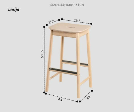 MIKA Island Table Solid Wood Stool from MIKA