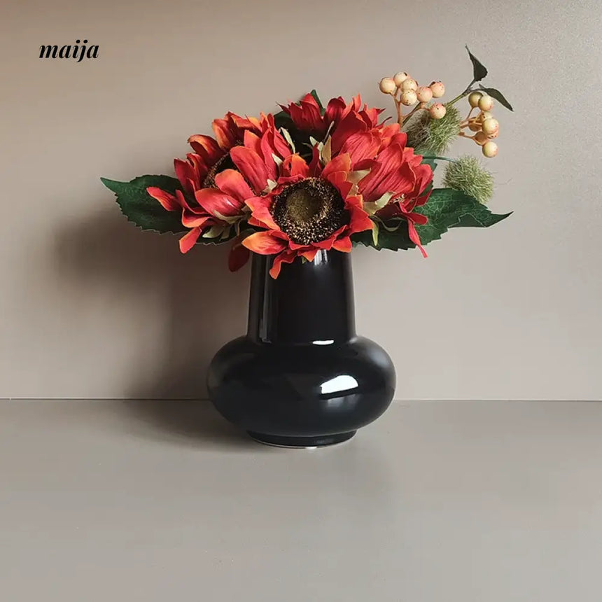 LIVETAI Nordic Round Belly Ceramic Vase from maija