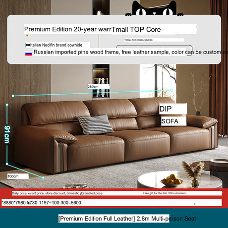 DIPU Kody Modern Retro Leather Sofa from DIPU