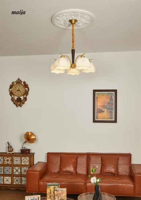 NANCY American Retro Chandelier Nanyang Wabi-Sabi Style from NANCY