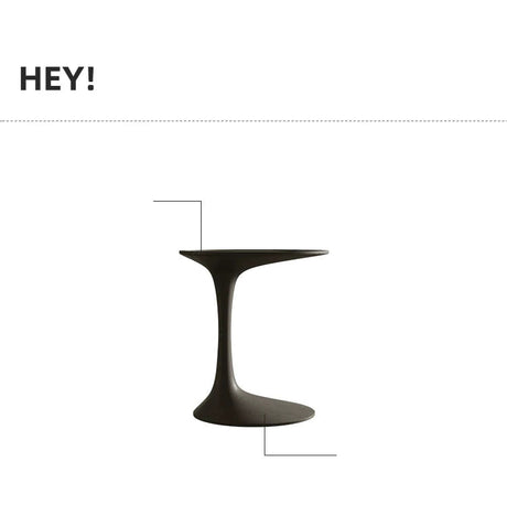 SAMMI Oliver Modern White Wax Wood Side Table from SAMMI