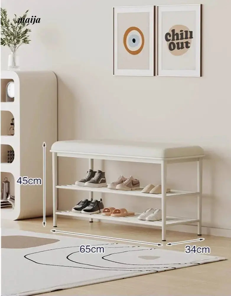 Shayla Cream Shoe Rack from Yeter