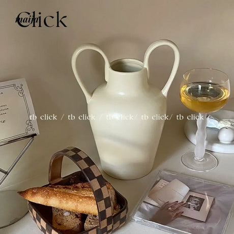 CLICK Cream Ceramic Jewelry French Style Retro Decor from CLICK