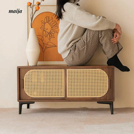Claudia Sliding Door Shoe Cabinet from maija