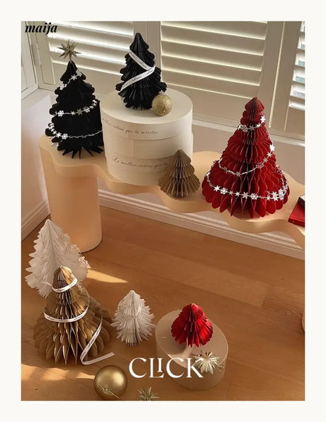 CLICK 3D Christmas Tree Origami Table Decor Stand Prop from CLICK