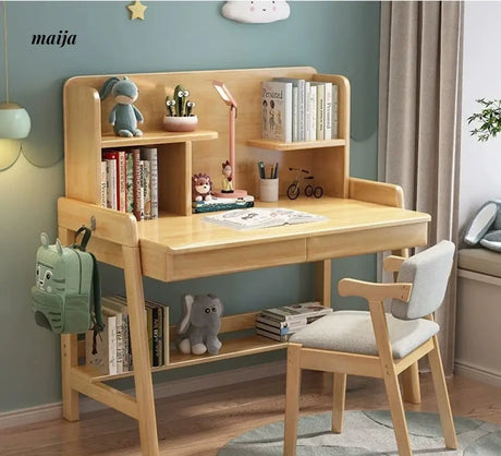 Everly Adjustable Desk with Bookshelves Set from maija