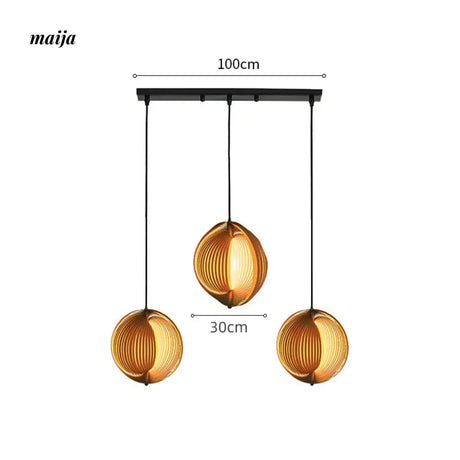 Hana Staircase Chandelier from Hongpengtang