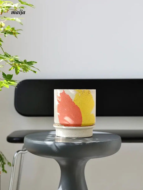 KERRY Handmade Abstract Colour Splash Flower Pot from maija