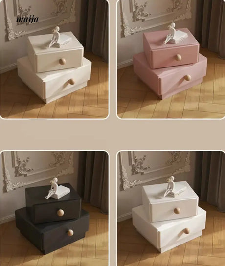 Jennings Rotating Bedside Table from Mufanli