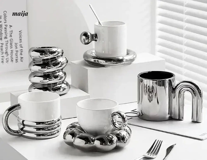 LIVETAI High-Quality Silver Glass Set from LIVETAI