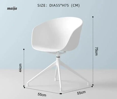 LOWERLEFT Rotating Computer Chair from Lower Left