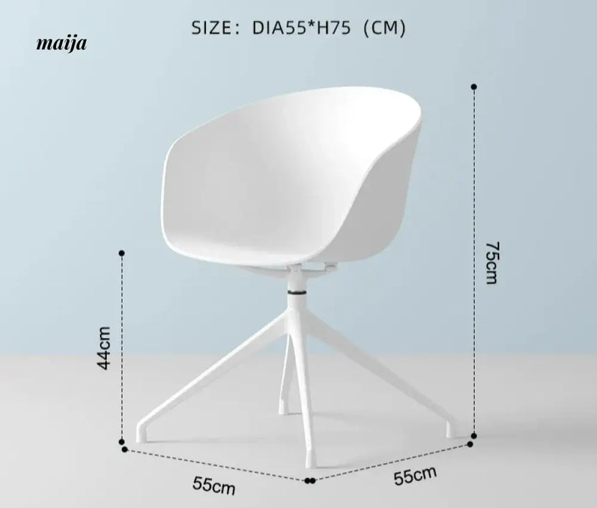 LOWERLEFT Rotating Computer Chair from Lower Left