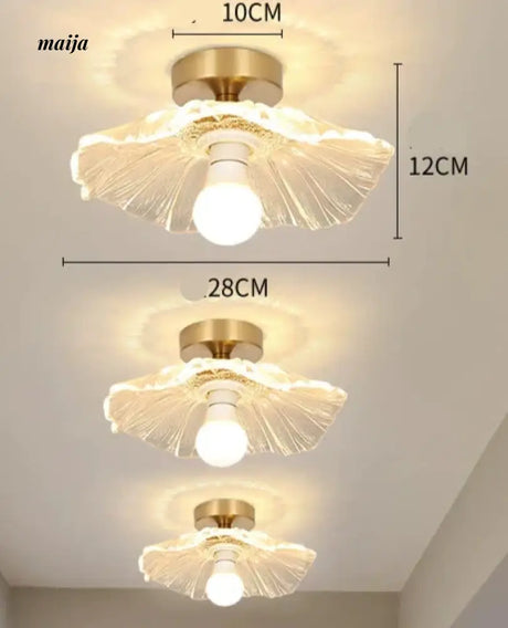 GVG Lotus Leaf Crystal Ceiling Light from GVG