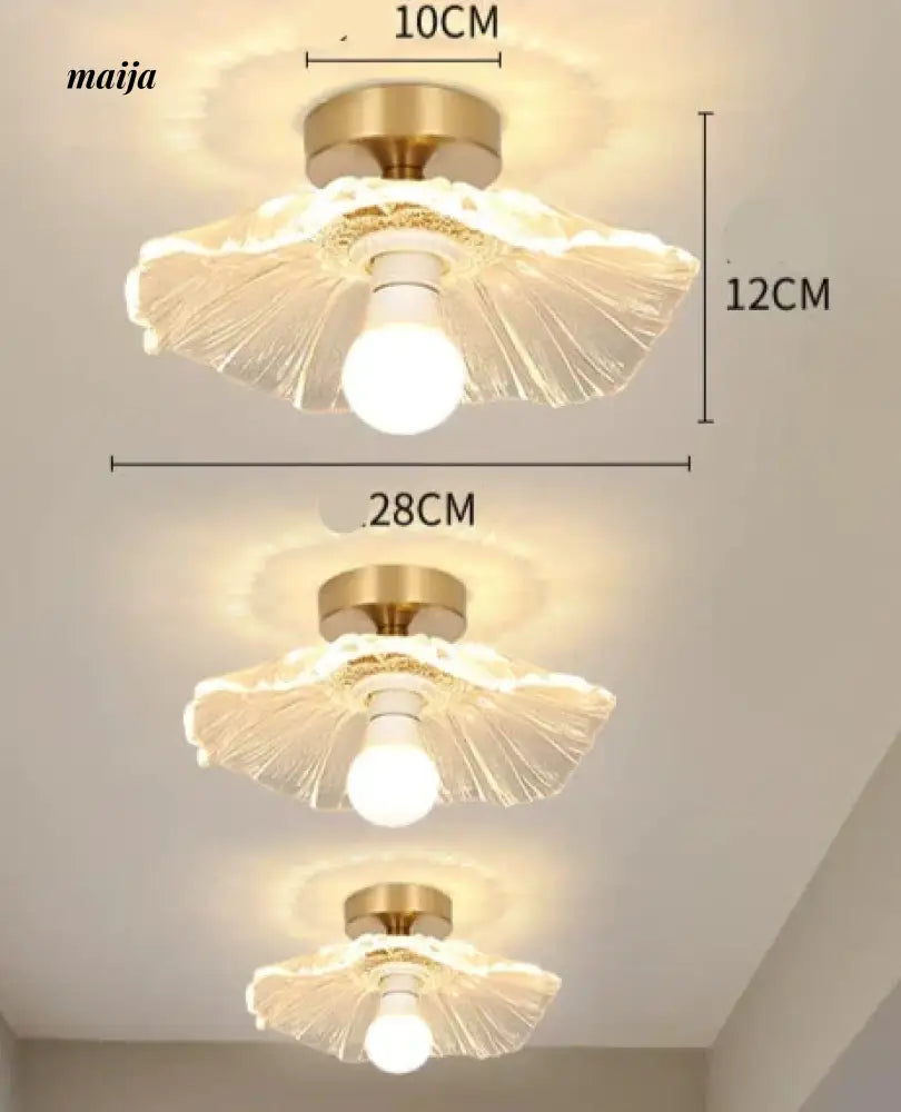 GVG Lotus Leaf Crystal Ceiling Light from GVG