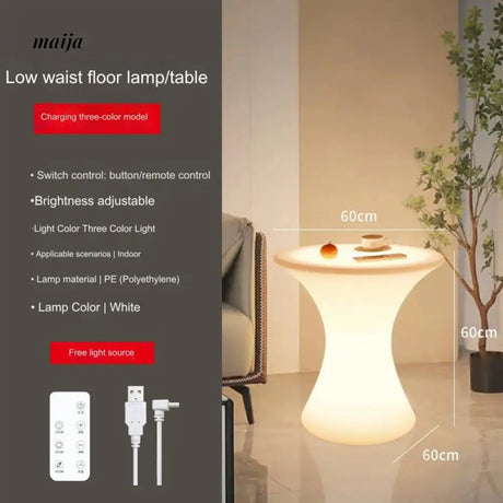 YUNLU Cylinder Side Table Lamp from MODENG