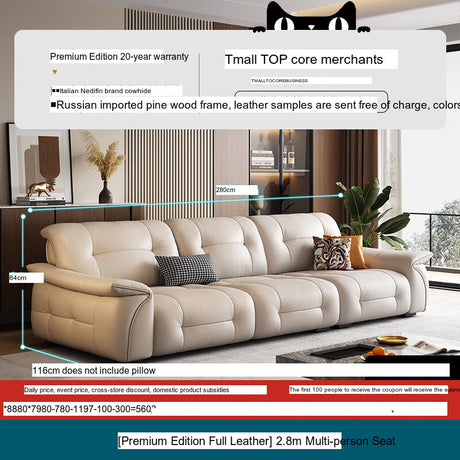 DIPU Nikolaj Cream Cowhide Sofa from DIPU