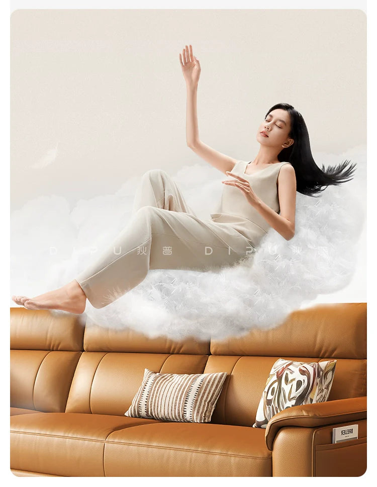 DIPU Zara Italian Cowhide Sofa from DIPU