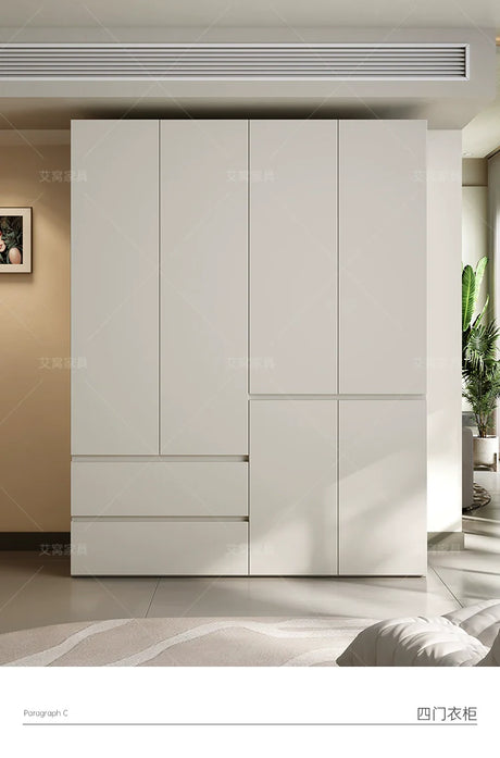 AIWO Odette Cream Ceiling-High Wardrobe for Small Apartments from AIWO