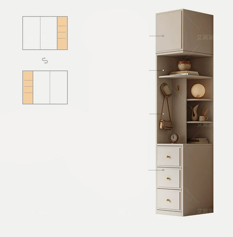 AIWO Marceau Sliding Door Wardrobe with Contemporary Color Matching from AIWO