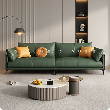 DIPU Stella Italian Pinewood Cowhide Sofa from DIPU