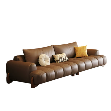 DIPU Ali Retro Cream Piano Leather Sofa from DIPU