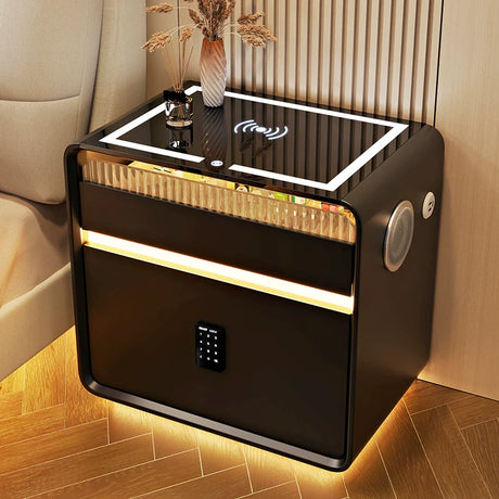 BESTFU Zephyr Smart Bedside Table with Sleek Functionality from BESTFU