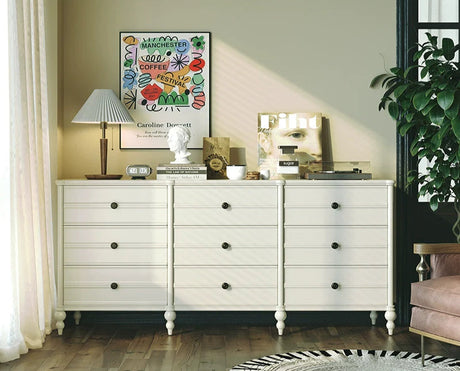 LINYUE Noelle French Solid Wood Eight-Drawer Sideboard from LINYUE