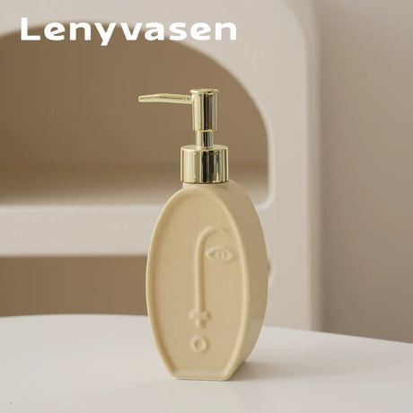 LENYVASEN Iris Ceramic Shower Gel Bottle from LENYVASEN