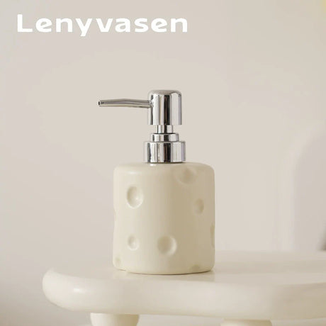 LENYVASEN Soren Shampoo Ceramic Container from LENYVASEN