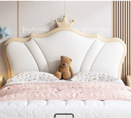 MORNING FOREST Isabella Crowned Minimalist Princess Bed from MORNING FOREST