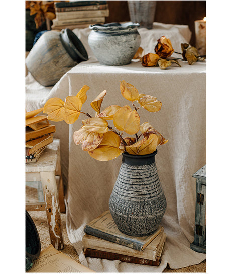 JUHAN Isolde Rustic Floral Arrangement Pottery Vase from JUHAN