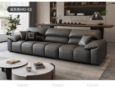 FASATI Oliver Chic Minimalist Leather Sofa from FASATI