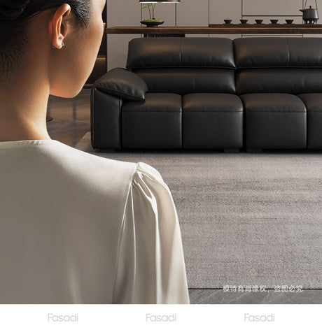 FASATI Oliver Chic Minimalist Leather Sofa from FASATI