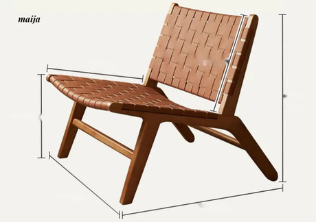 19 DREAM SPACE Saddle Leather Lounge Chair from 19 DREAM SPACE