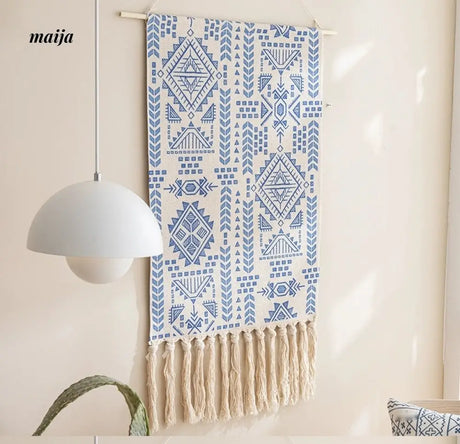 MAN YUE HOME Retro Woven Tapestry for Bedroom Canvas Decor from MAN YUE HOME