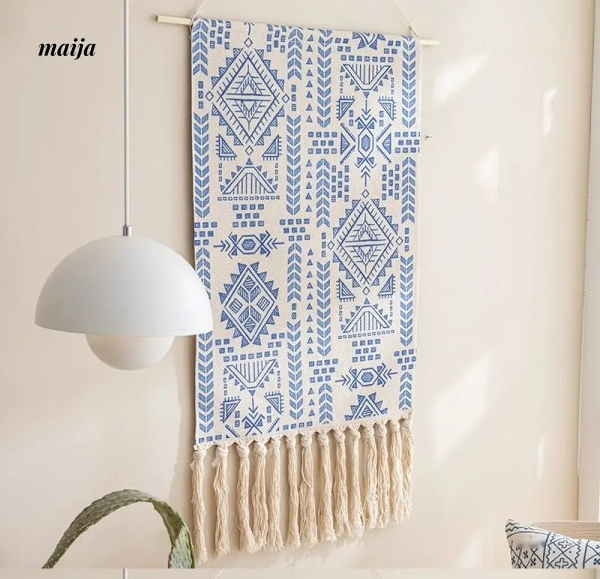 MAN YUE HOME Retro Woven Tapestry for Bedroom Canvas Decor from MAN YUE HOME