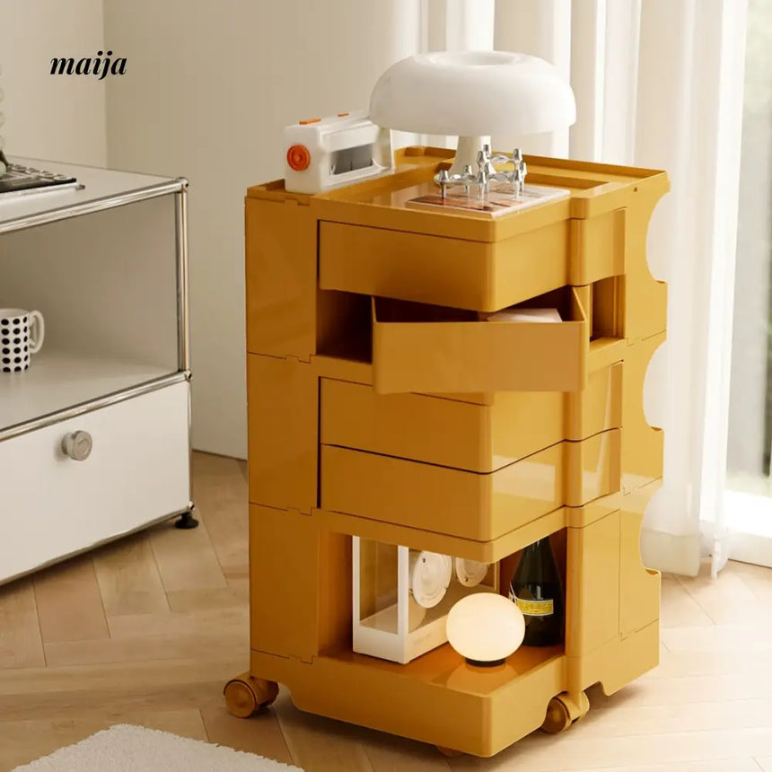 LOWERLEFT Bobby Rotating Storage Cart from Lower Left