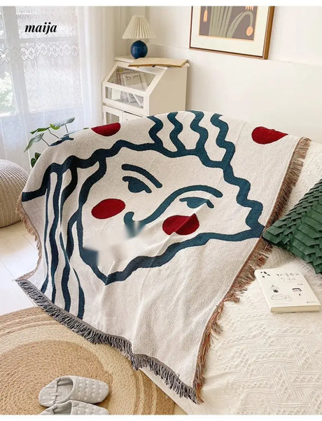 MAN YUE HOME INS Art Blanket for Sofa or Living Room Use from MAN YUE HOME
