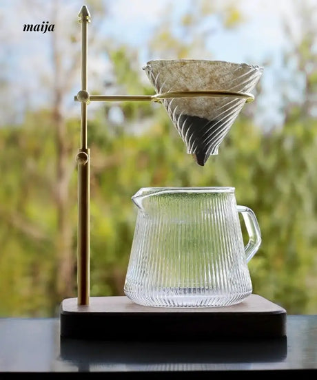 JOTO Rough Pottery Bronze Filter Coffee V60 Cup from JOTO