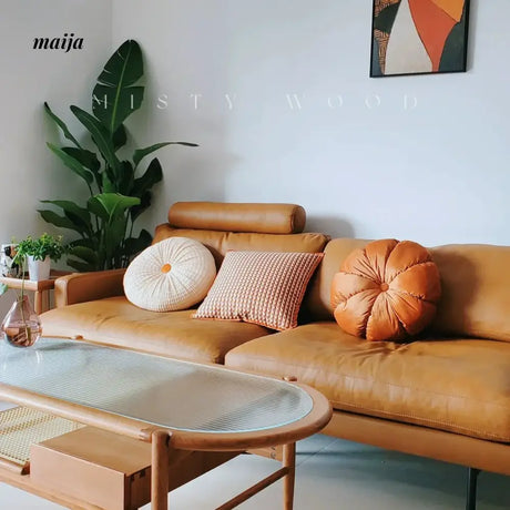 MISTYWOOD Retro Orange Pillow for Bed from MISTYWOOD