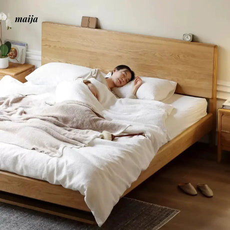 GENJI Flores Solid Wood Floating Bed from GENJI