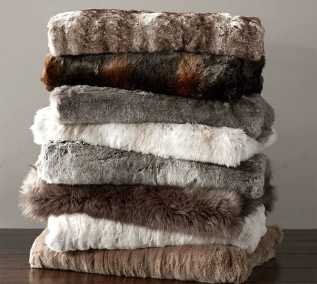 Imitation Fur Sofa Blanket from maija