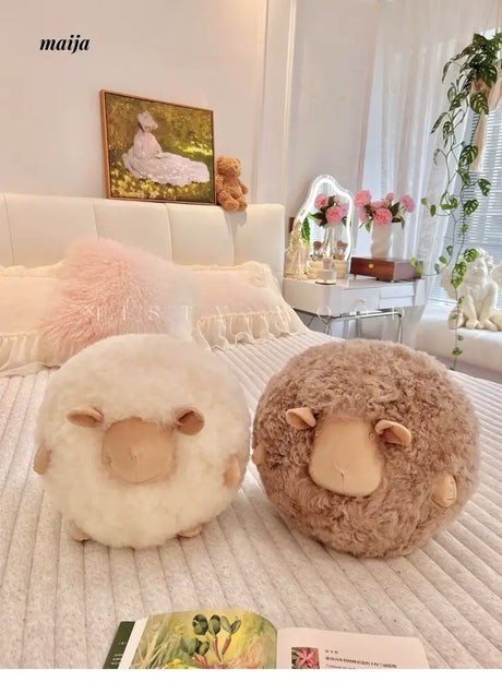 MISTYWOOD Cute Sheep Woolen Pillow for Sleep from MISTYWOOD