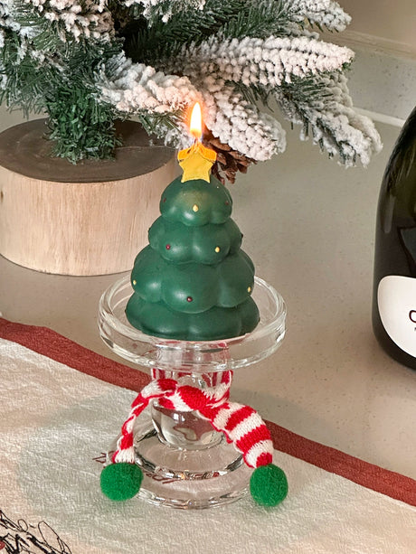 MELONGIRL Christmas Tree Snowman Candle from MELONGIRL
