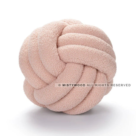 MISTYWOOD Lamb Cashmere Knot Pillow for Sofa from MISTYWOOD