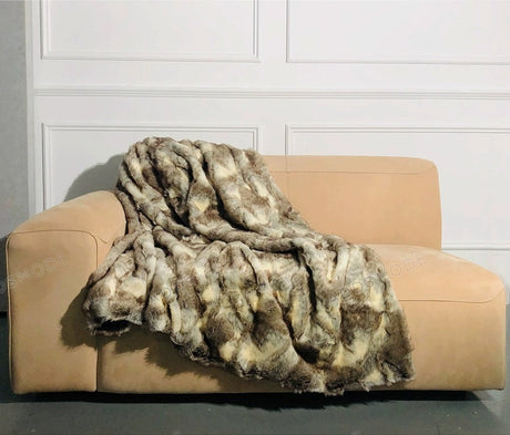 Imitation Fur Sofa Blanket from maija