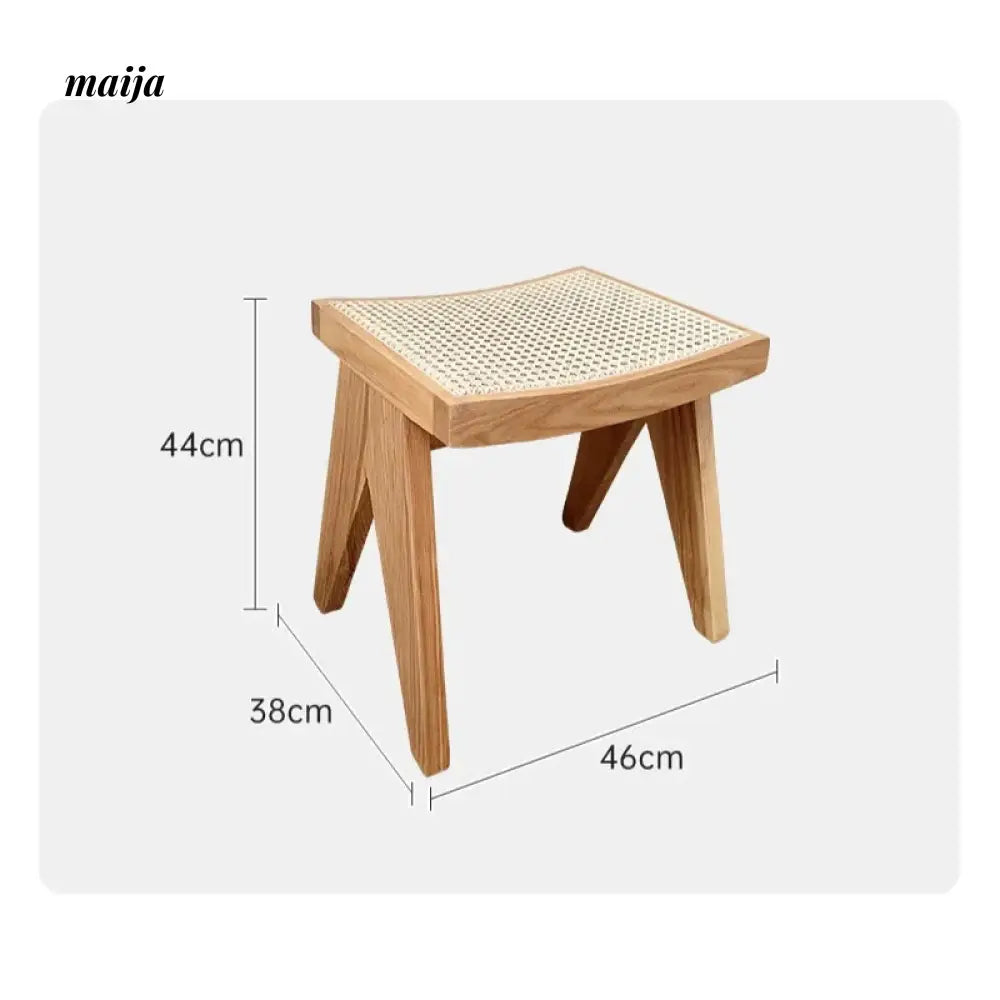 19 DREAM SPACE Japanese Entryway Shoe Stool from 19 DREAM SPACE